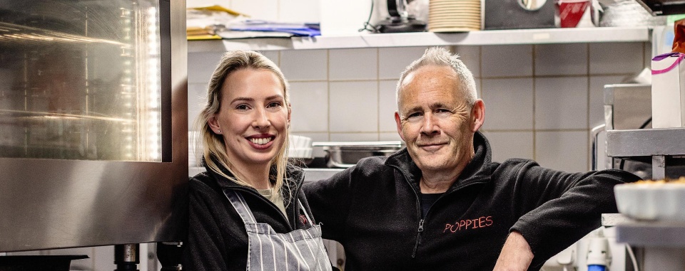 Peter McKenna and Fiona Burke of Poppies Cafe, Enniskerry