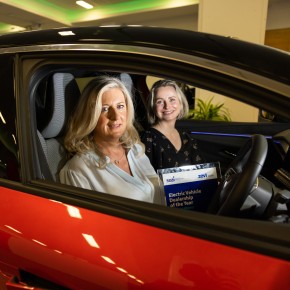 Image of 2 women in a car