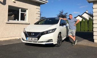 Martin Daly with his Electric vehicle