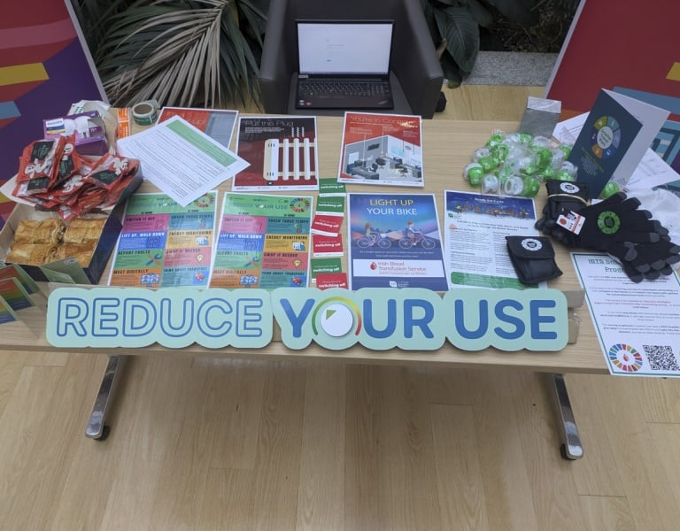 Reduce Your Use campaign materials at IBTS