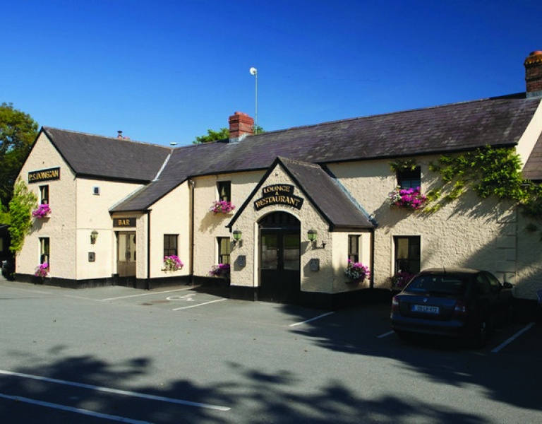 The monasterboice inn building and surroundings