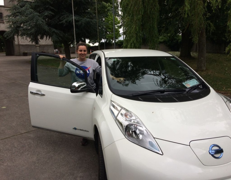 Gill and her Electric Vehicle