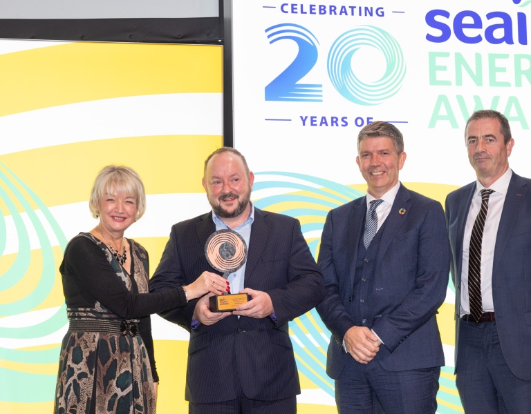 Inland Fisheries Ireland won the 2023 SEAI Energy Award for 'Leadership in public sector decarbonisation and energy efficiency'.