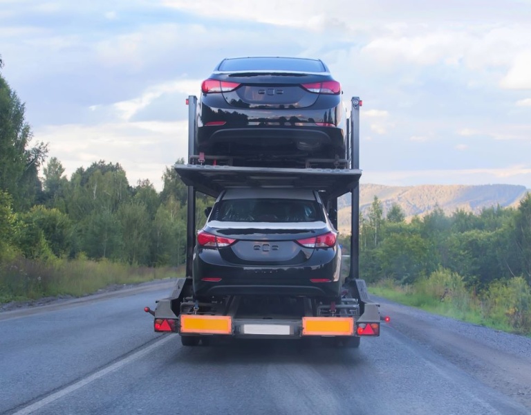 New cars being delivered