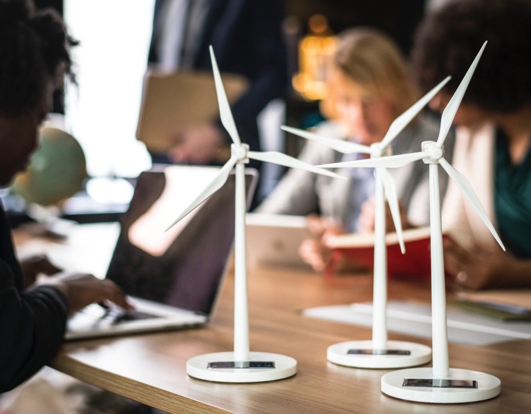 Small models of wind turbines