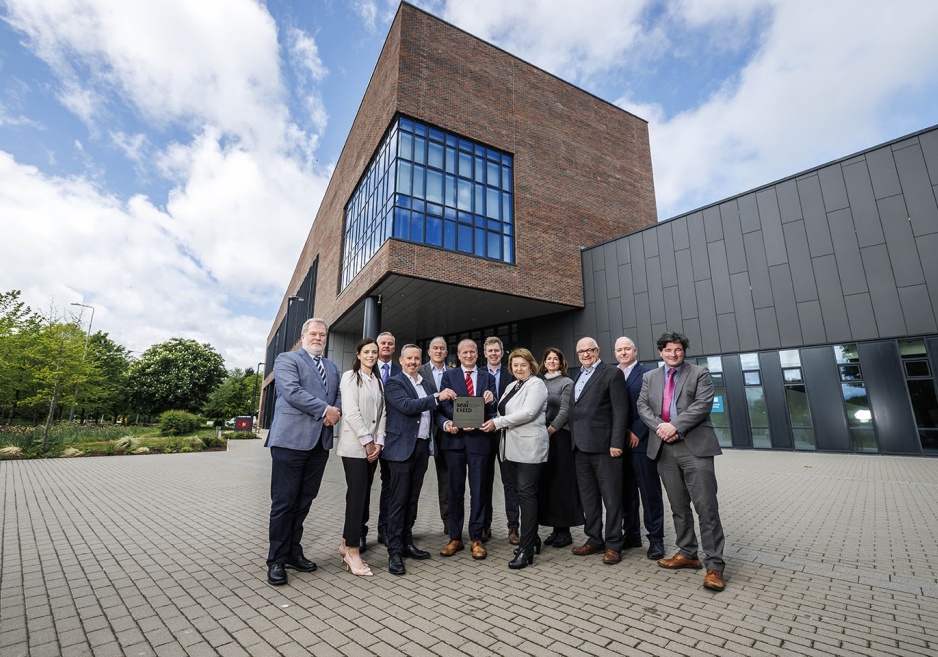A group of people outside Maynooth University Ireland