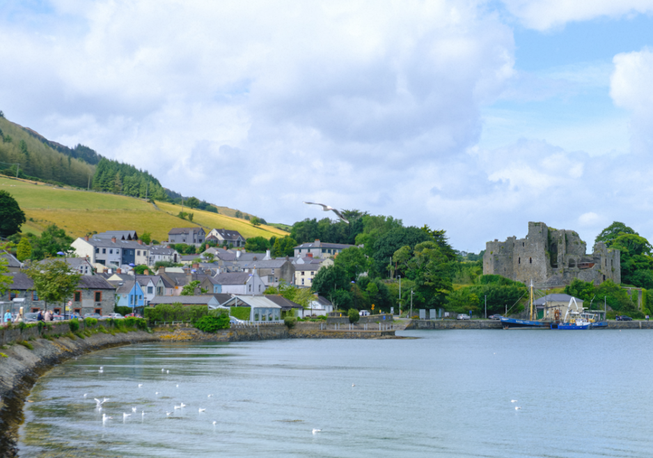 Carlingford, Co. Louth as seen from the lough