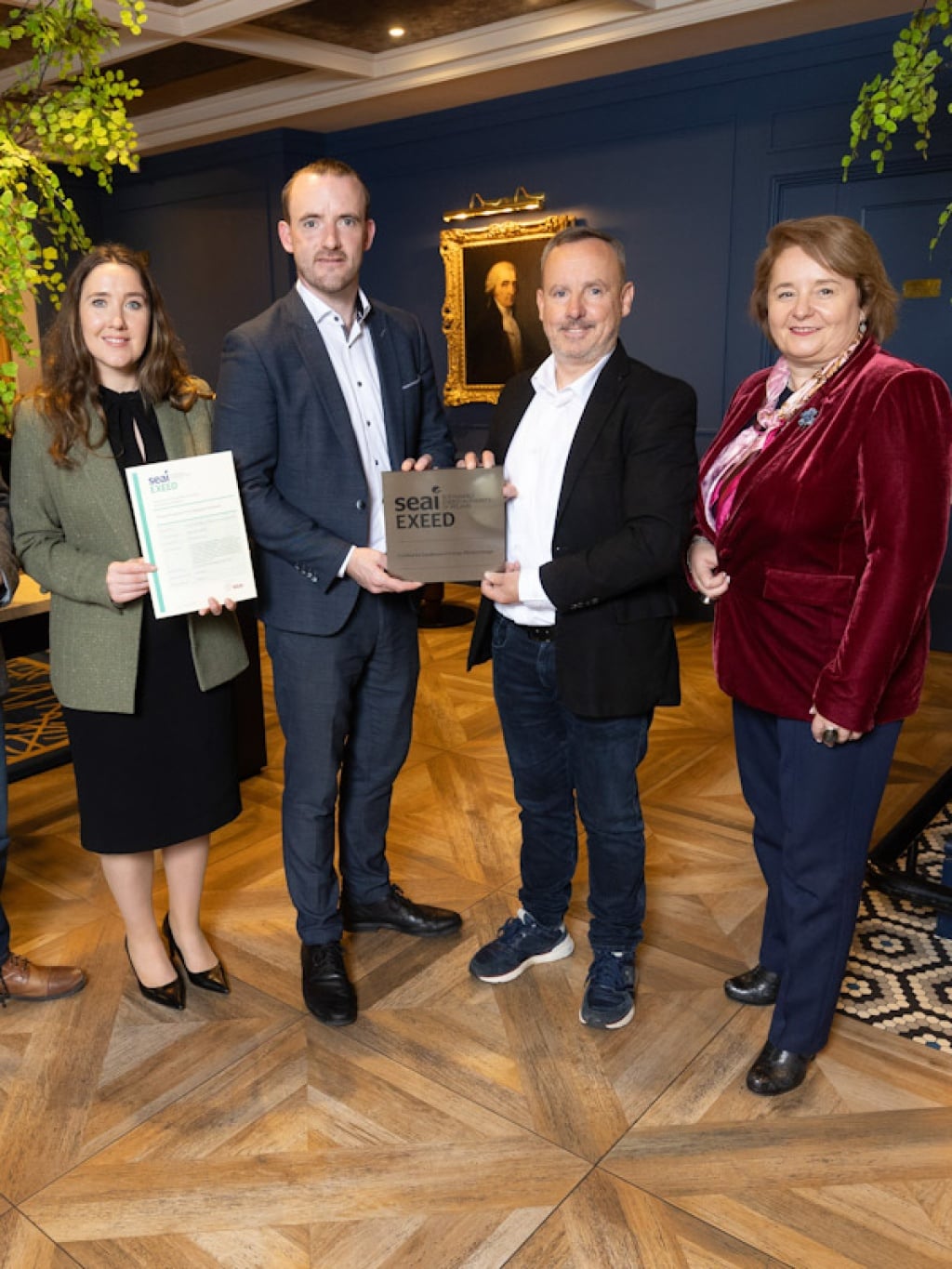 The team at Davenport Hotel receiving their EXEED certifcation
