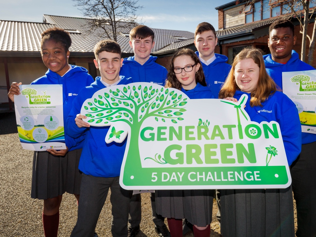 Children taking part in the Generation Green 5 day challenge